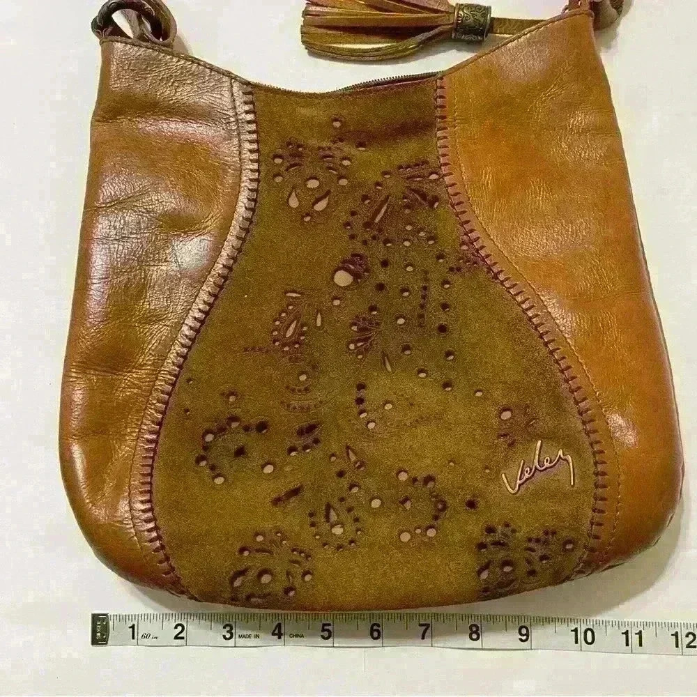 Velez Women's Genuine Colombian Leather Bag Boho Outdoor - Picture 8 of 13